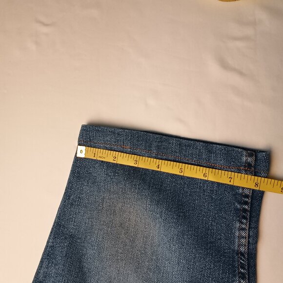 Levi's 515 Capris Size 16 High Rise Straight Leg Medium Wash - Picture 9 of 9